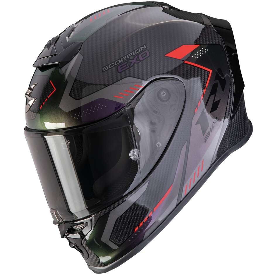 Scorpion EXO-R1 EVO CARBON AIR PROPEL Full Face Motorcycle Helmet, Black, Cameleon