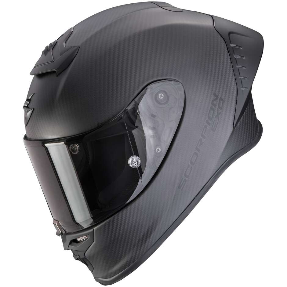 Scorpion EXO-R1 EVO II CARBON AIR SOLID Integralhelm für Motorradfahrer, Mattschwarz