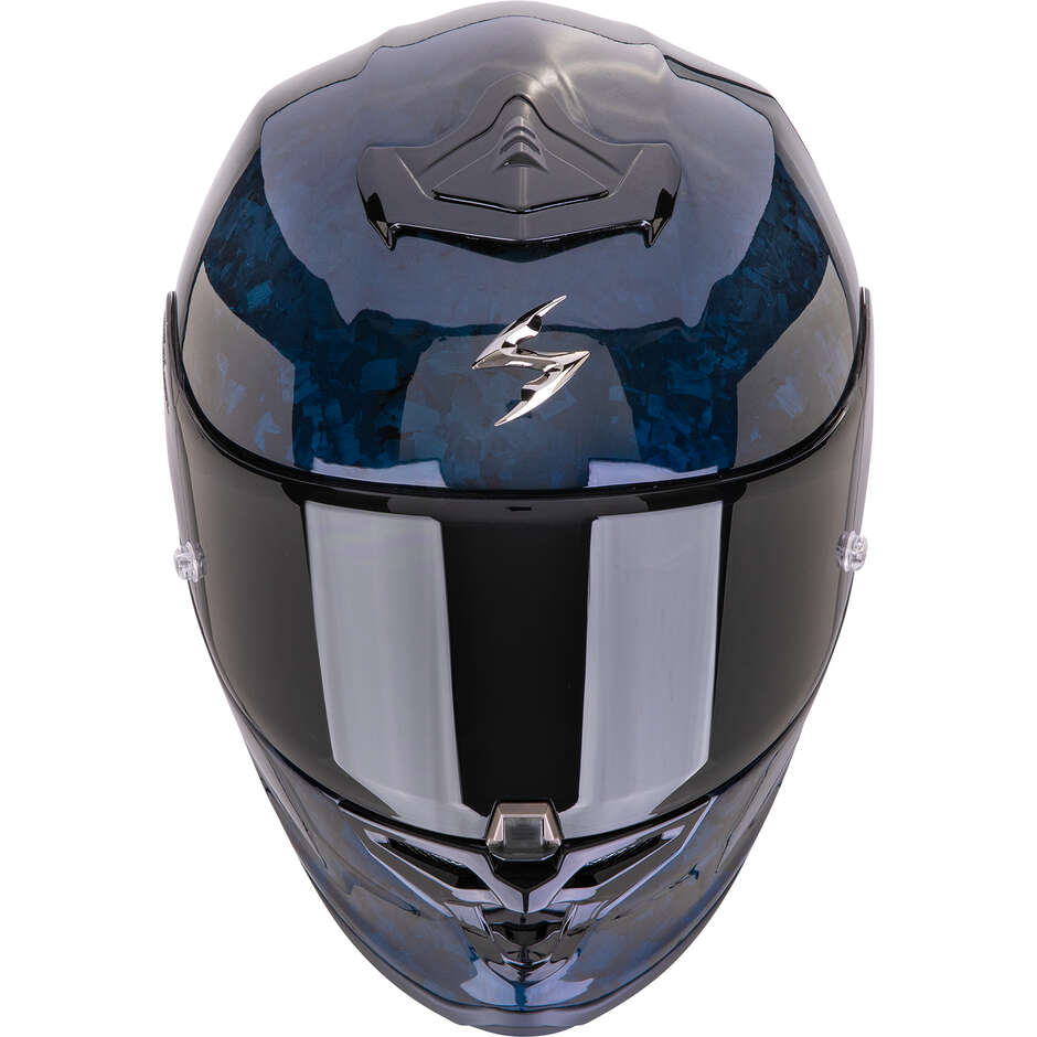 Scorpion EXO-R1 EVO ONYX CARBON AIR SOLID Blue Full Face Motorcycle Helmet