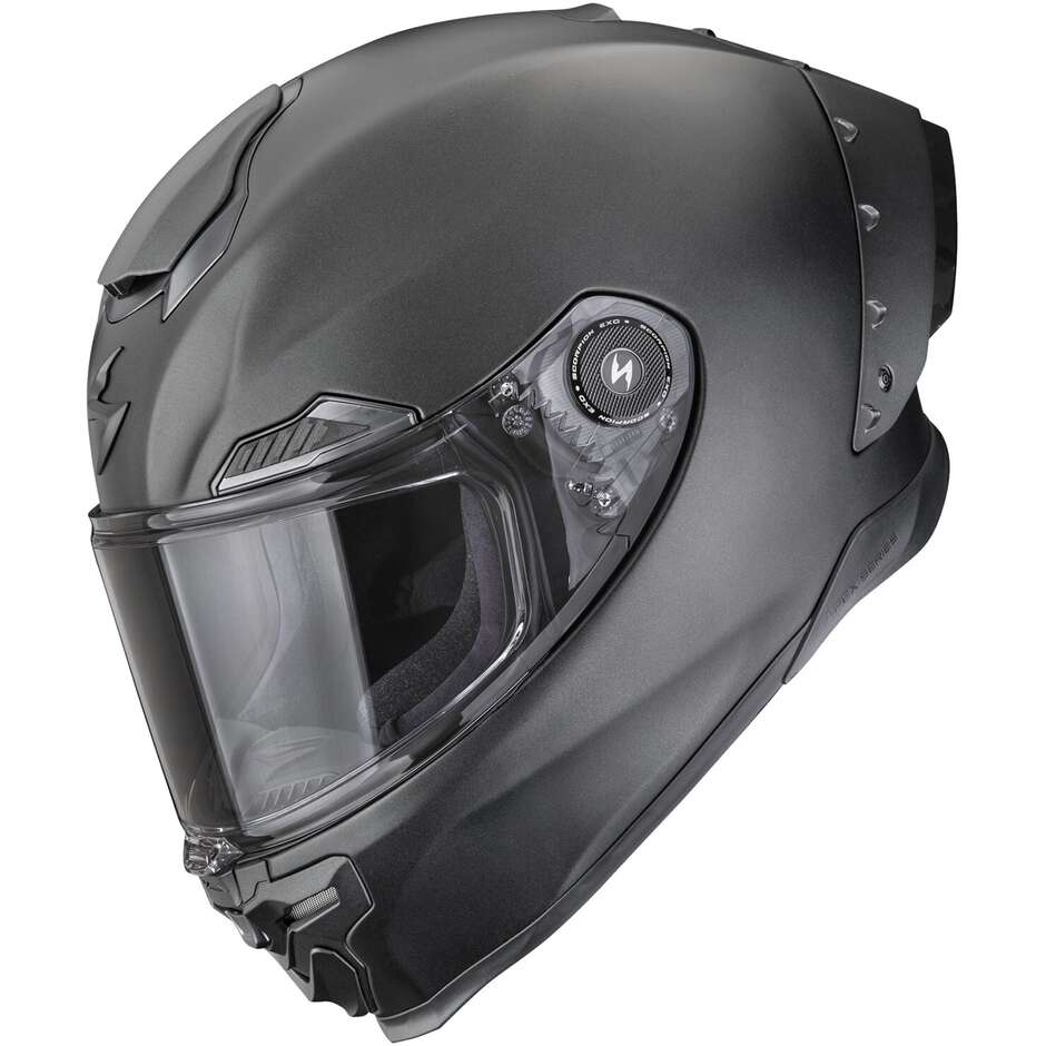 Scorpion EXO-RACE AIR SOLID Integralhelm für Motorradfahrer – Mattschwarz