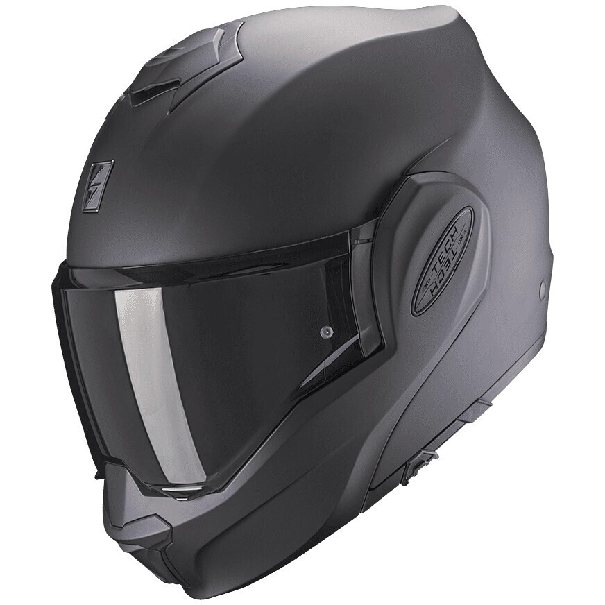 Scorpion EXO-TECH LITE SOLID Modular Motorcycle Helmet P/J Matte Black