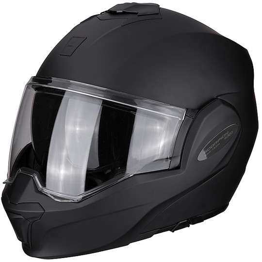 Scorpion EXO TECH SOLID Modular Motorcycle Helmet Matte Black