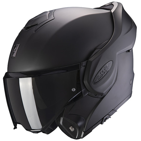 Scorpion EXO TECH SOLID Modular Motorcycle Helmet Matte Black