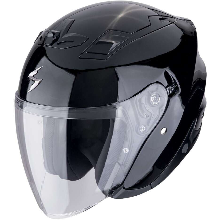 Scorpion EXO-Z1 SOLID Jet Motorcycle Helmet Black metal