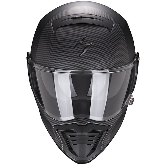 Scorpion Fiberglass Full Face Helmet Exo-HX1 HOSTIUM Matt Black Silver