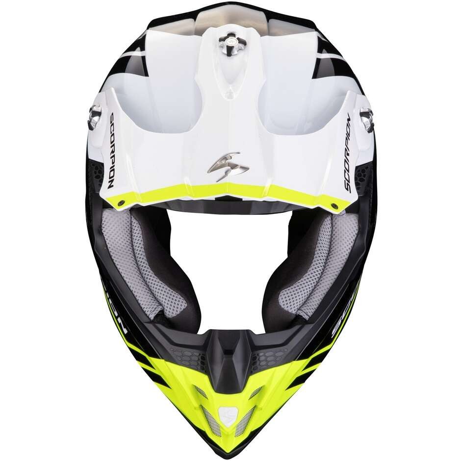 Scorpion VX-16 EVO AIR FUSION Cross Enduro Motorcycle Helmet Black Neon Yellow