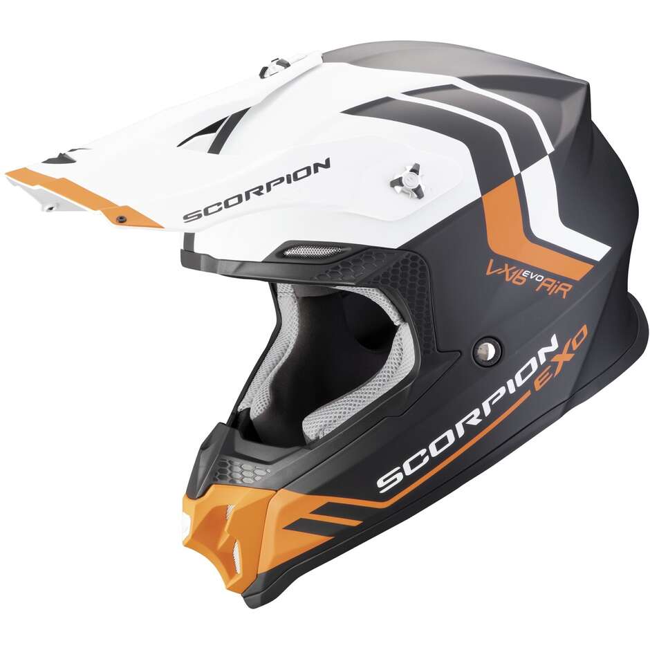 Scorpion VX-16 EVO AIR FUSION Cross Enduro Motorcycle Helmet Black Orange