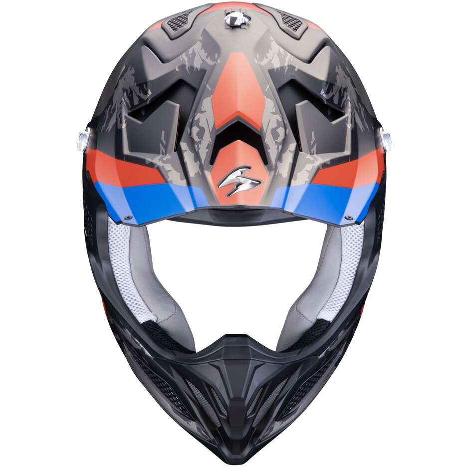 Scorpion VX 22 AIR CX Cross Enduro Motorcycle Helmet Black Blue Red