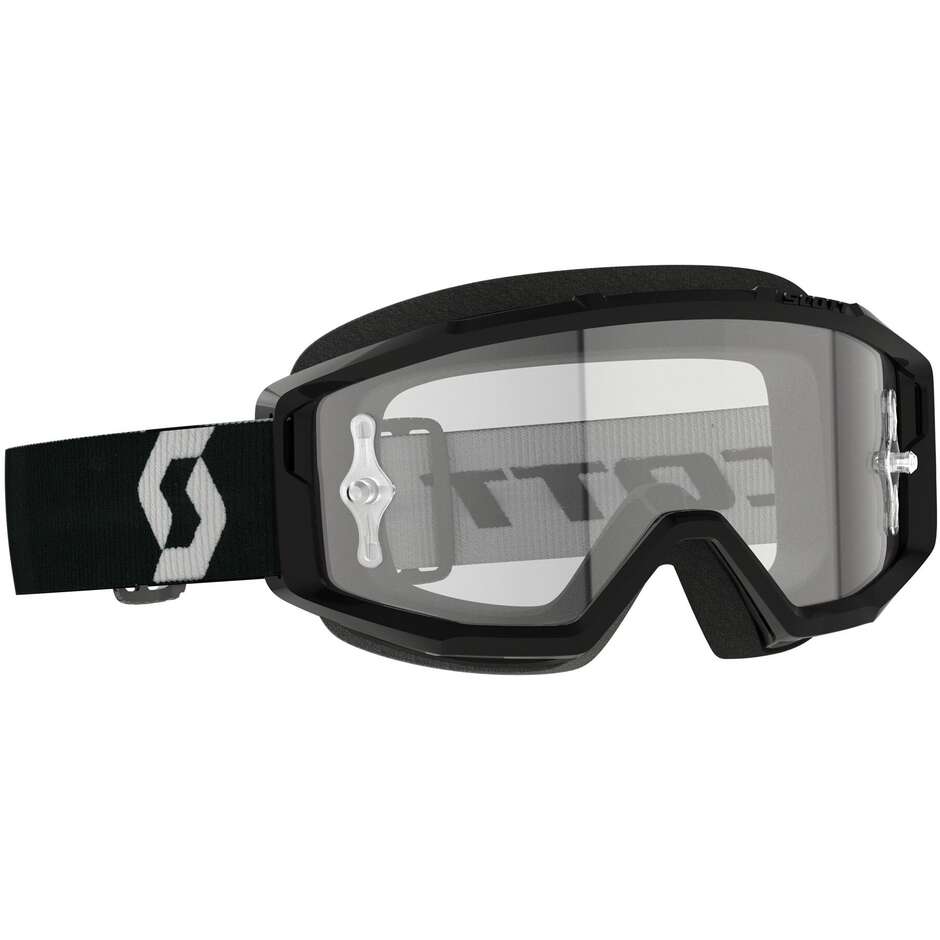 Scott PRIMAL CLEAR Cross Enduro Motorcycle Mask Black Clear Lens