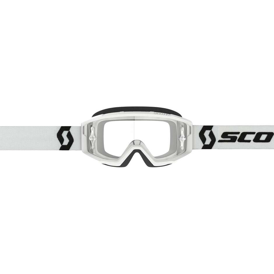 Scott PRIMAL CLEAR Cross Enduro Motorcycle Mask White Clear Lens