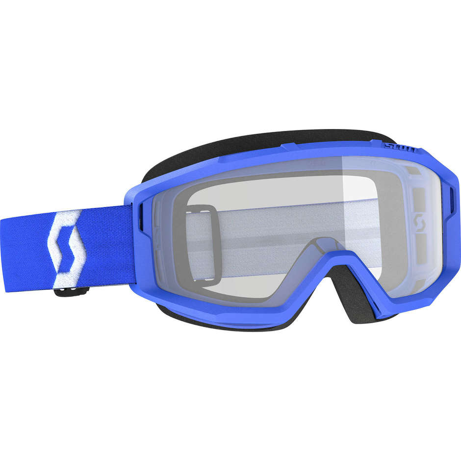 Scott Primal Cross Enduro Motorcycle Goggles Blue Clear Lens