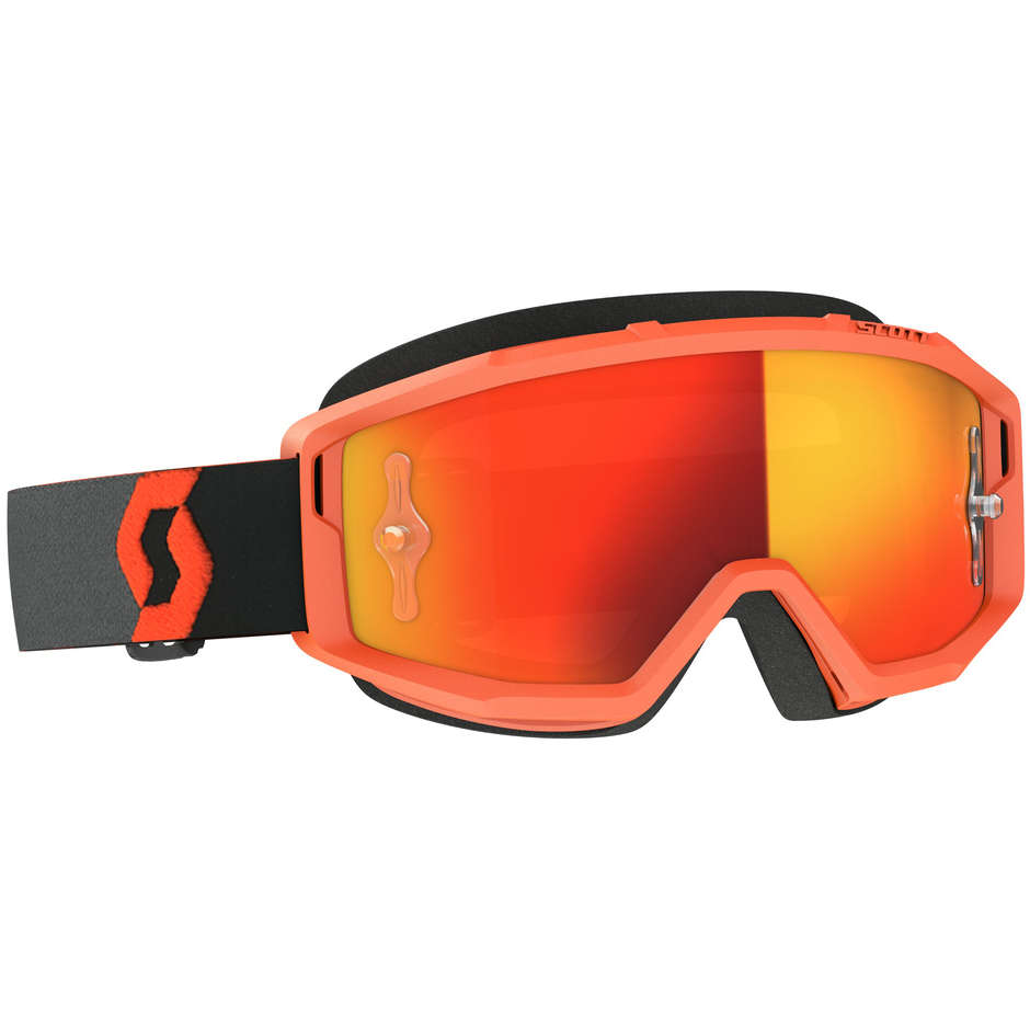 Scott Primal Cross Enduro Motorcycle Goggles Orange Black Chrome Orange Lens