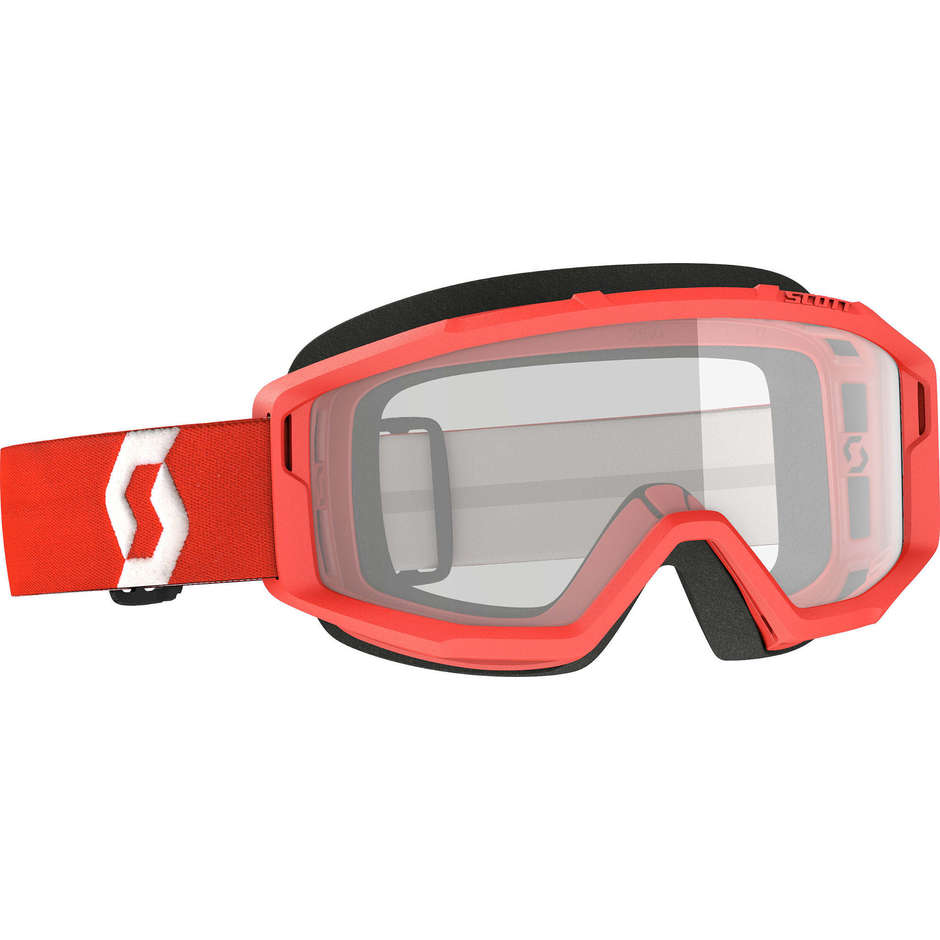 Scott Primal Cross Enduro Motorradbrille Red Clear Lens