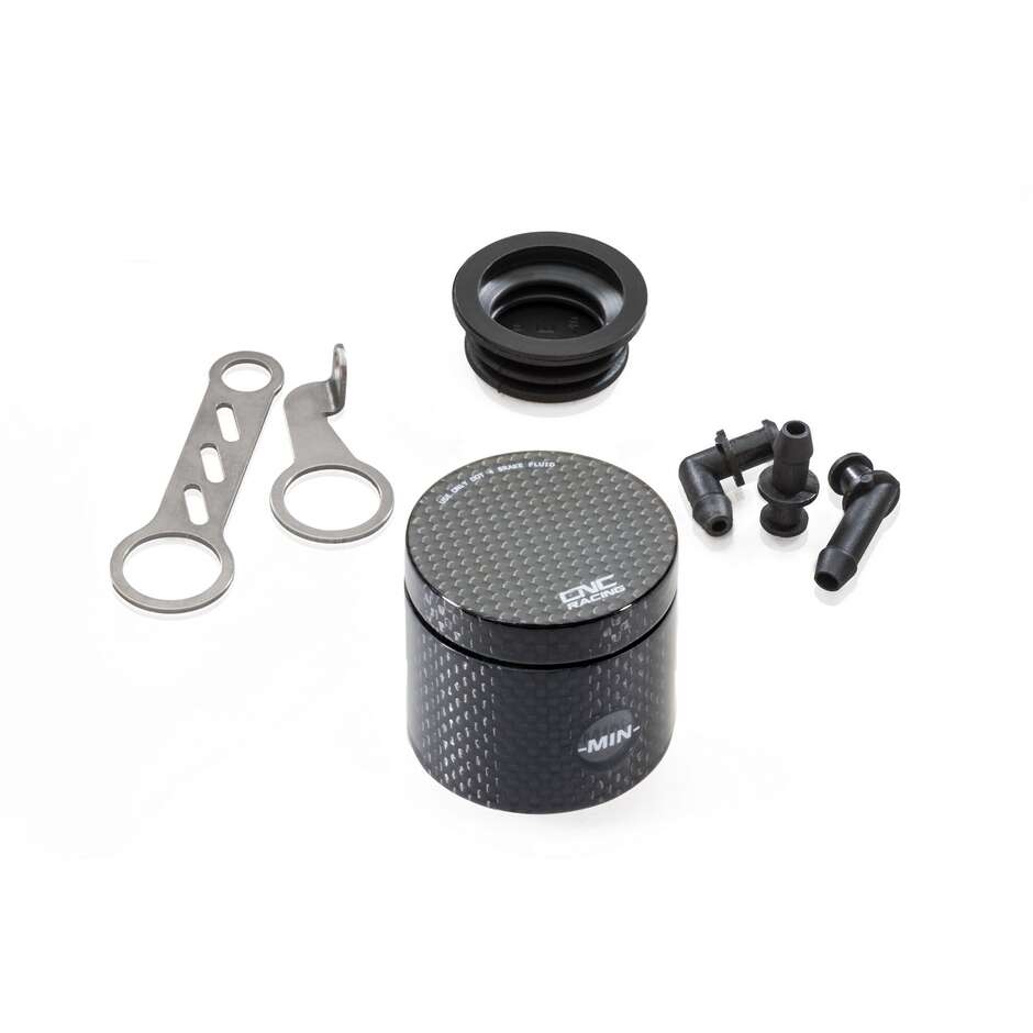 SE801 Front Brake Fluid Reservoir 25ml - Carbon Fiber CNC Racing Matte