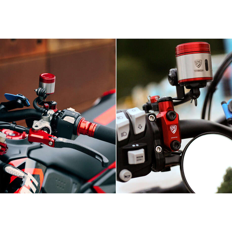 SE900 12ml Ölbehälter für Hinterradbremse oder Kupplung - Titan CNC Racing Red