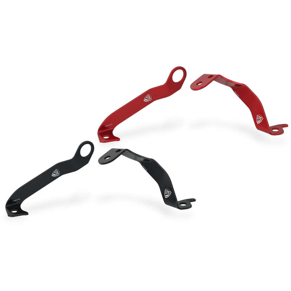 SEA17 Ducati Panigale V4 CNC Racing Red Brake and Clutch Fluid Reservoir Bracket Kit