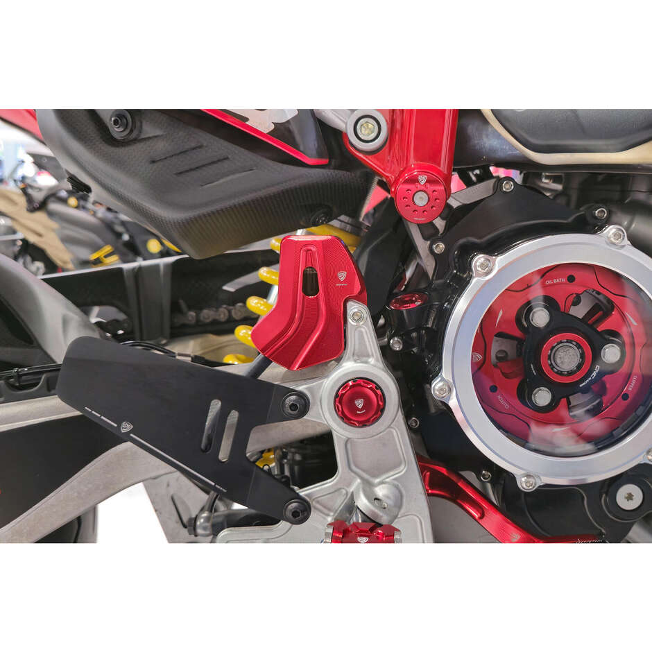 SEA20 Halterung für Bremsflüssigkeitsbehälter hinten Ducati Hypermotard 698 Mono CNC Racing Rot