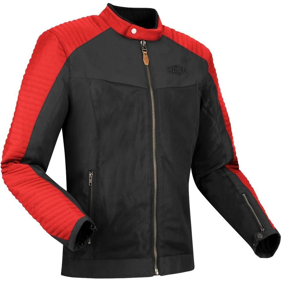 Segura DIKINSON Schwarz Rot Motorradjacke