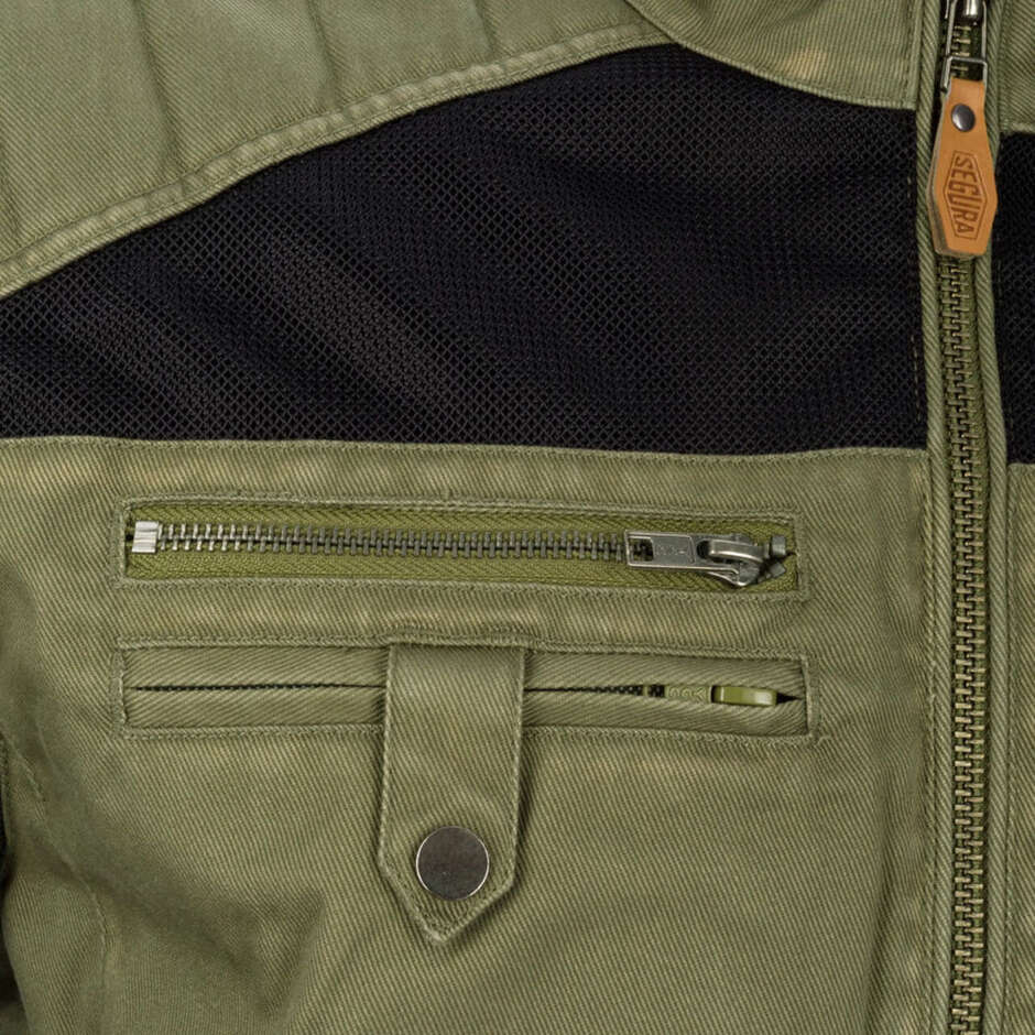 SEGURA DISTRICT EVO Motorradjacke Khaki