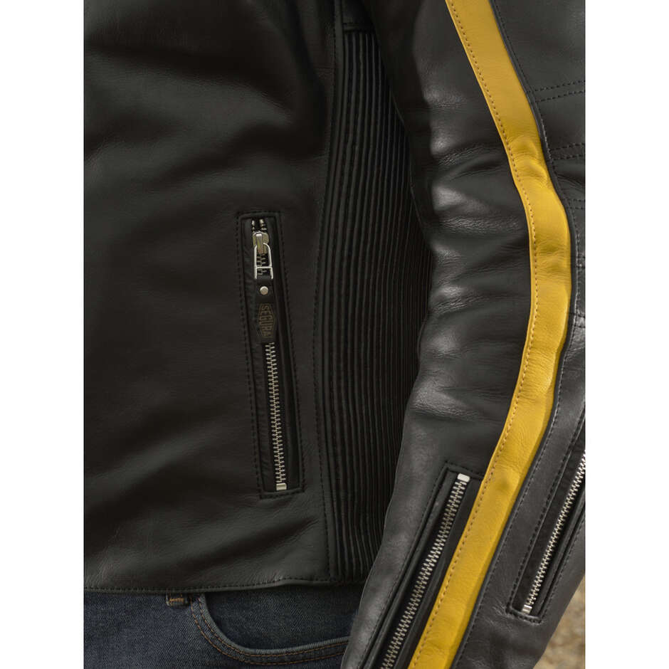 Giubbotto Moto Segura FORMULA Nero Giallo