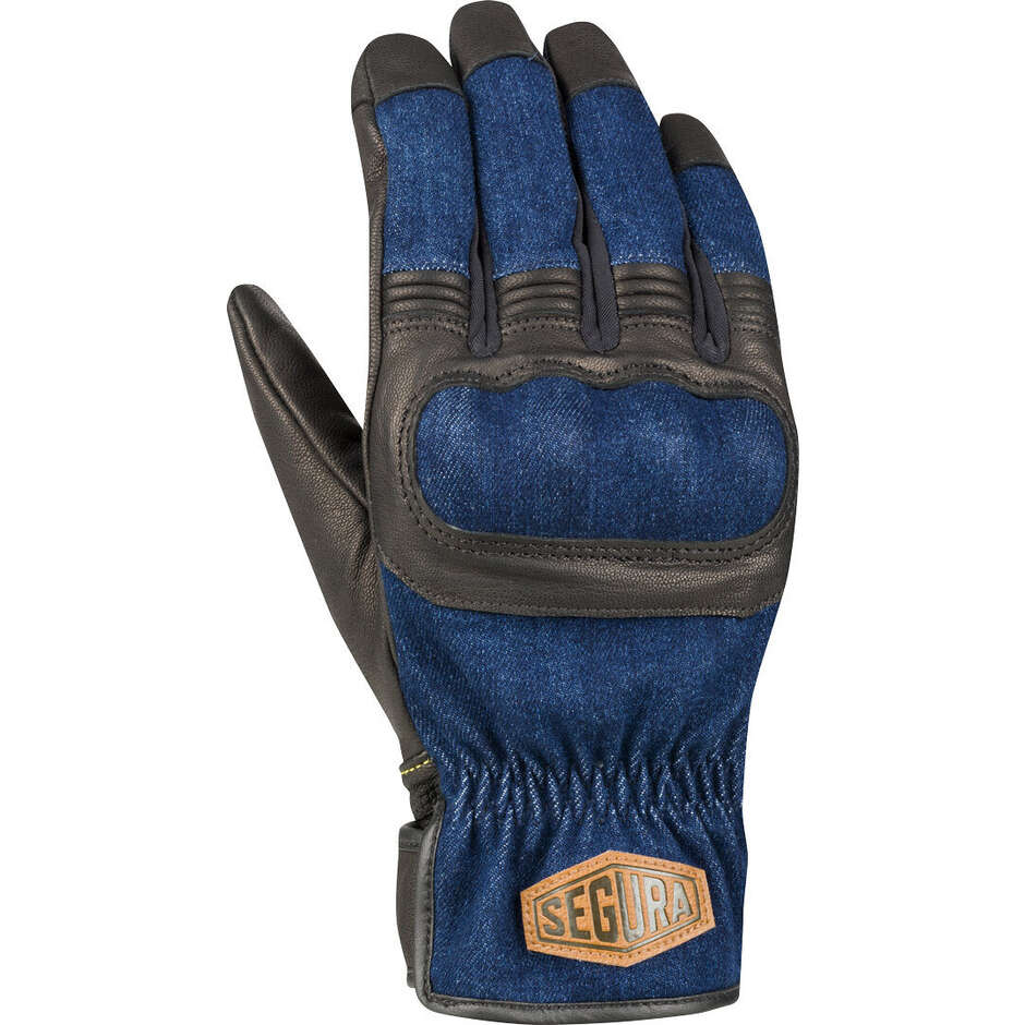 Segura HUNKY Motorradhandschuhe Schwarz Blau