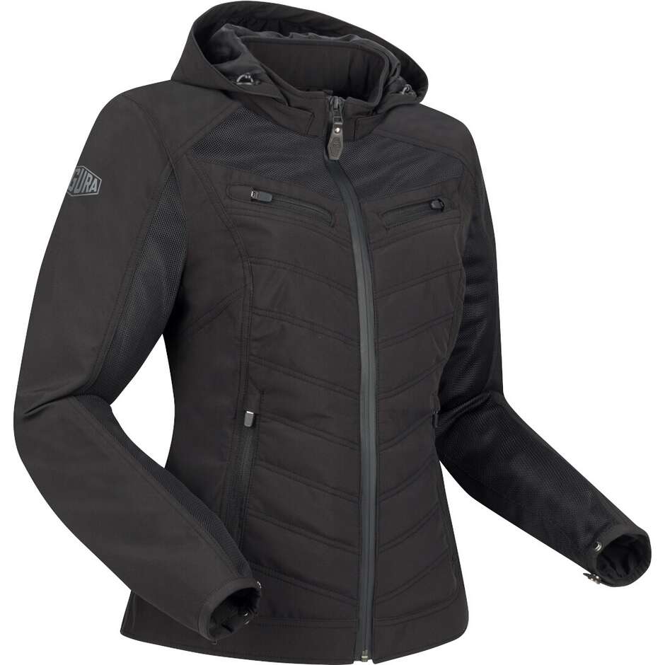 Segura LADY NATCHO VENTED Women's Motorcycle Jacket Black Grey
