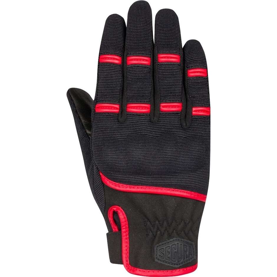 Segura LADY PALMER Women's Motorcycle Gloves Black Red