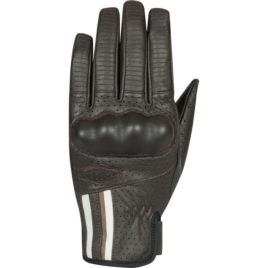 Segura LADY ROMEO Damen Motorradhandschuhe Braun Weiß