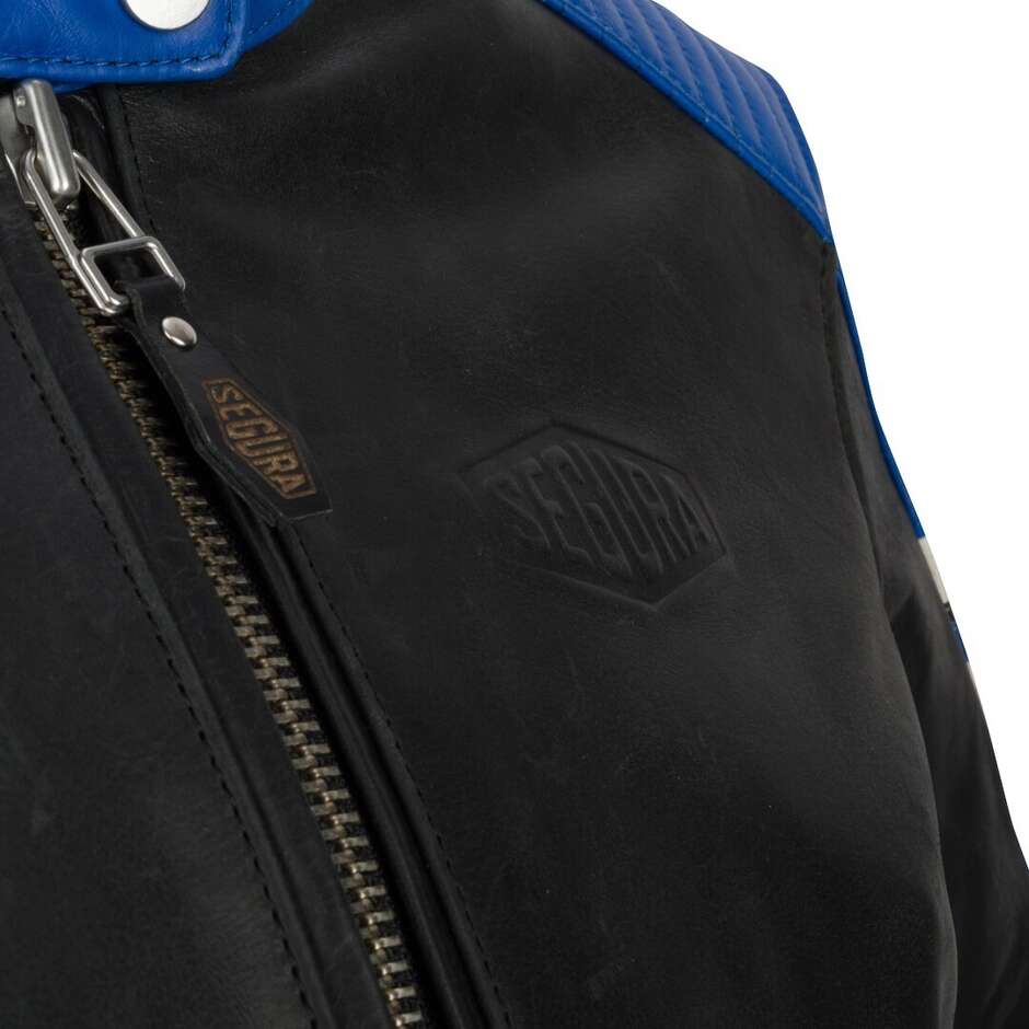 Segura LADY ROMEO Damen Motorradjacke Schwarz Blau