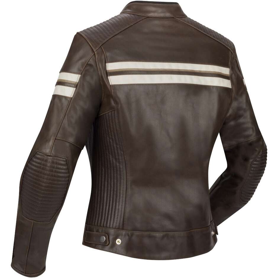 Segura LADY ROMEO Women's Motorcycle Jacket Brown White