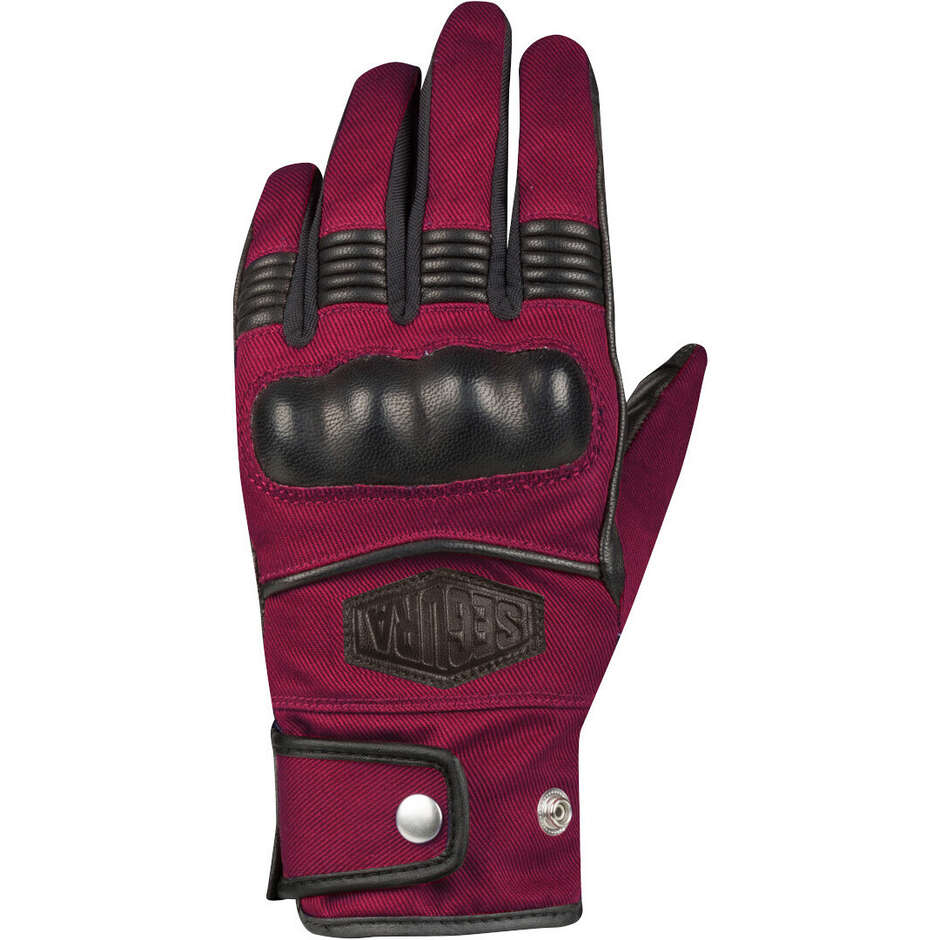 Segura LADY TAMPICO Burgunderrote Damen-Motorradhandschuhe