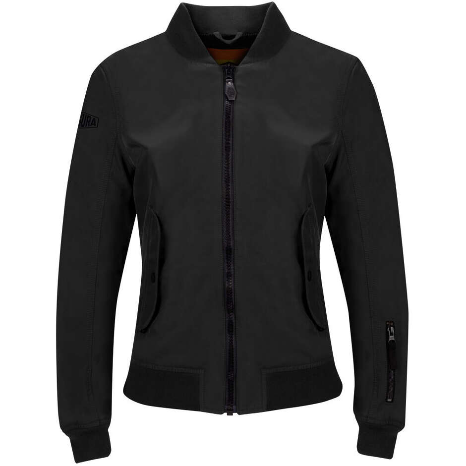 SEGURA LADY VELVET VENTED Damen-Motorradjacke Schwarz