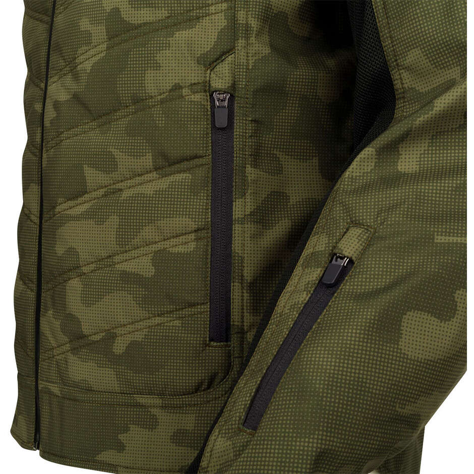 SEGURA NATCHO VENTED Motorcycle Jacket Camo Green