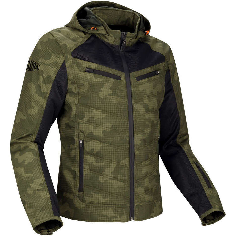 SEGURA NATCHO VENTED Motorradjacke Camo Grün