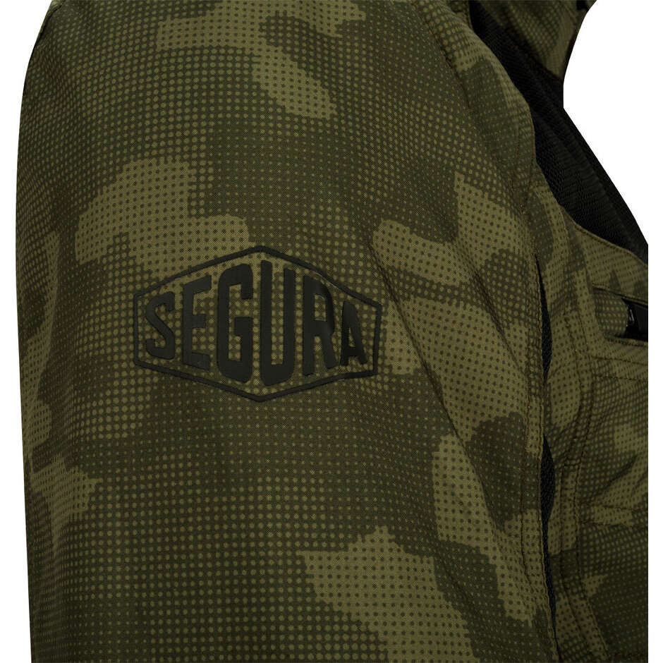 SEGURA NATCHO VENTED Motorradjacke Camo Grün