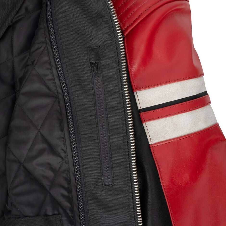 Segura ROMEO Black Red Motorcycle Jacket