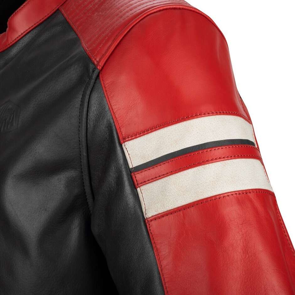 Segura ROMEO Black Red Motorcycle Jacket