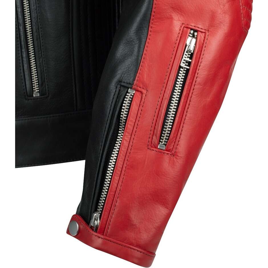 Segura ROMEO Black Red Motorcycle Jacket