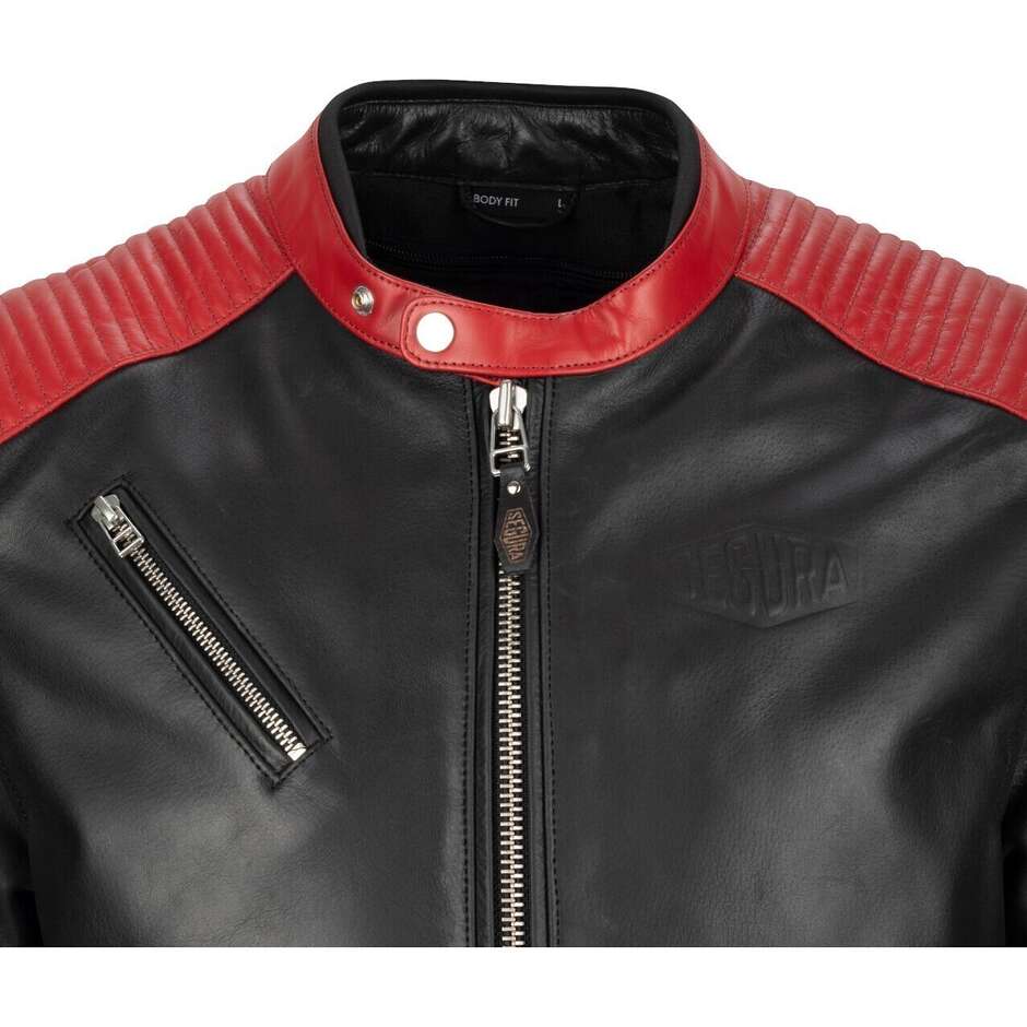 Segura ROMEO Black Red Motorcycle Jacket