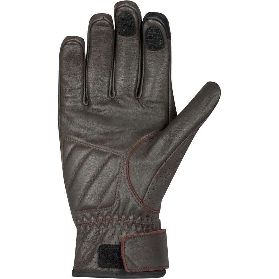 Segura ROMEO Braun-Weiße Motorradhandschuhe