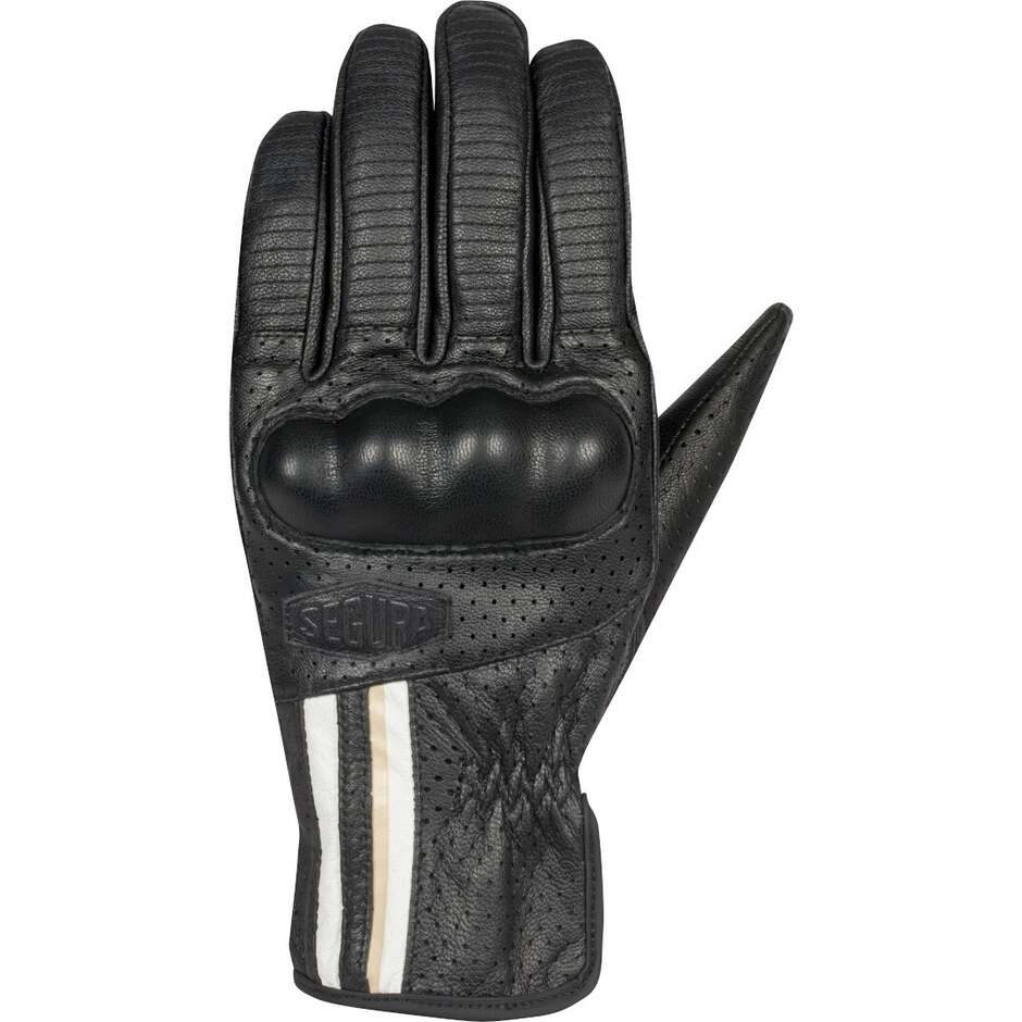 Segura ROMEO Motorcycle Gloves Black White