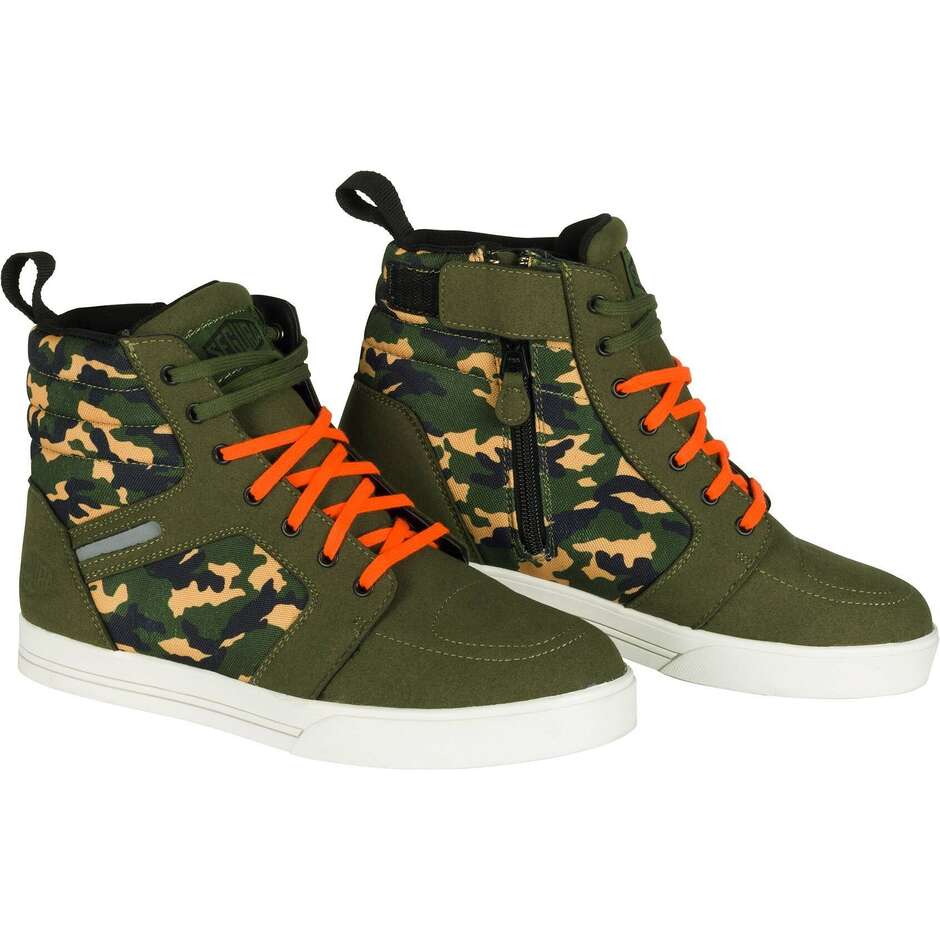 Segura SANTANA Khaki Camo Motorcycle Shoes