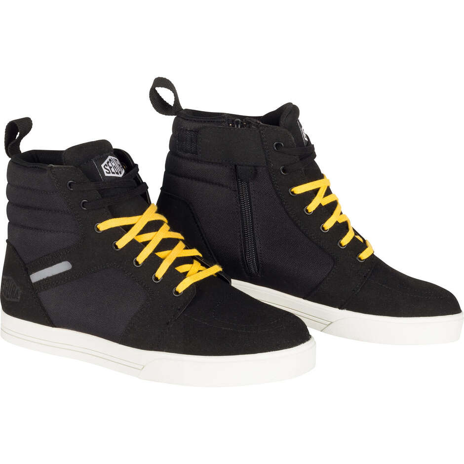 Segura SANTANA Motorcycle Shoes Black Yellow