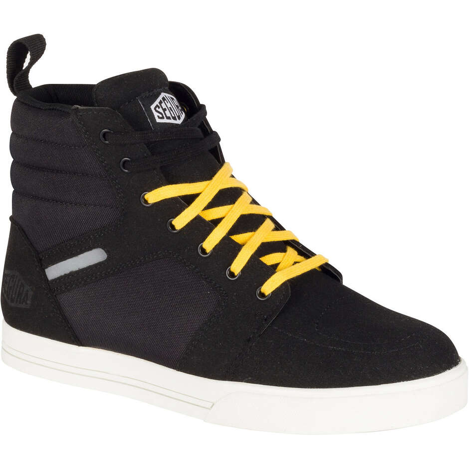 Segura SANTANA Motorcycle Shoes Black Yellow