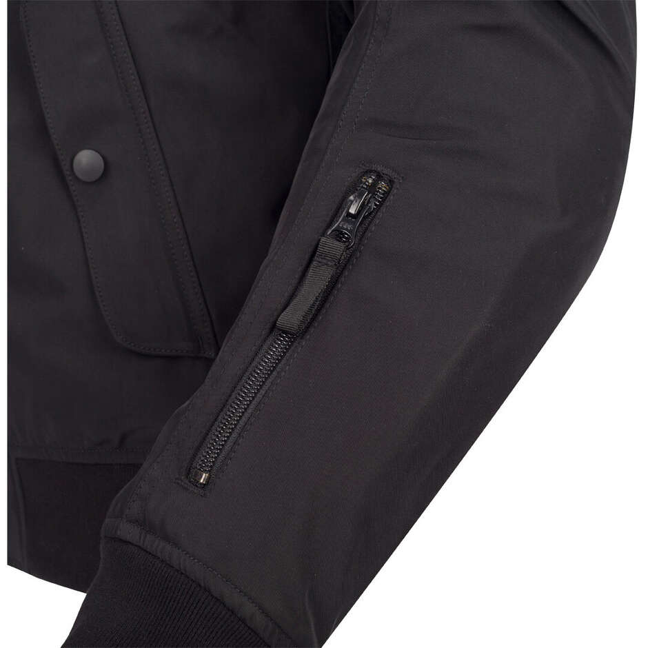 SEGURA VELVET VENTED Motorcycle Jacket Black