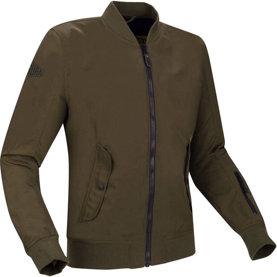 SEGURA VELVET VENTED Motorcycle Jacket Khaki