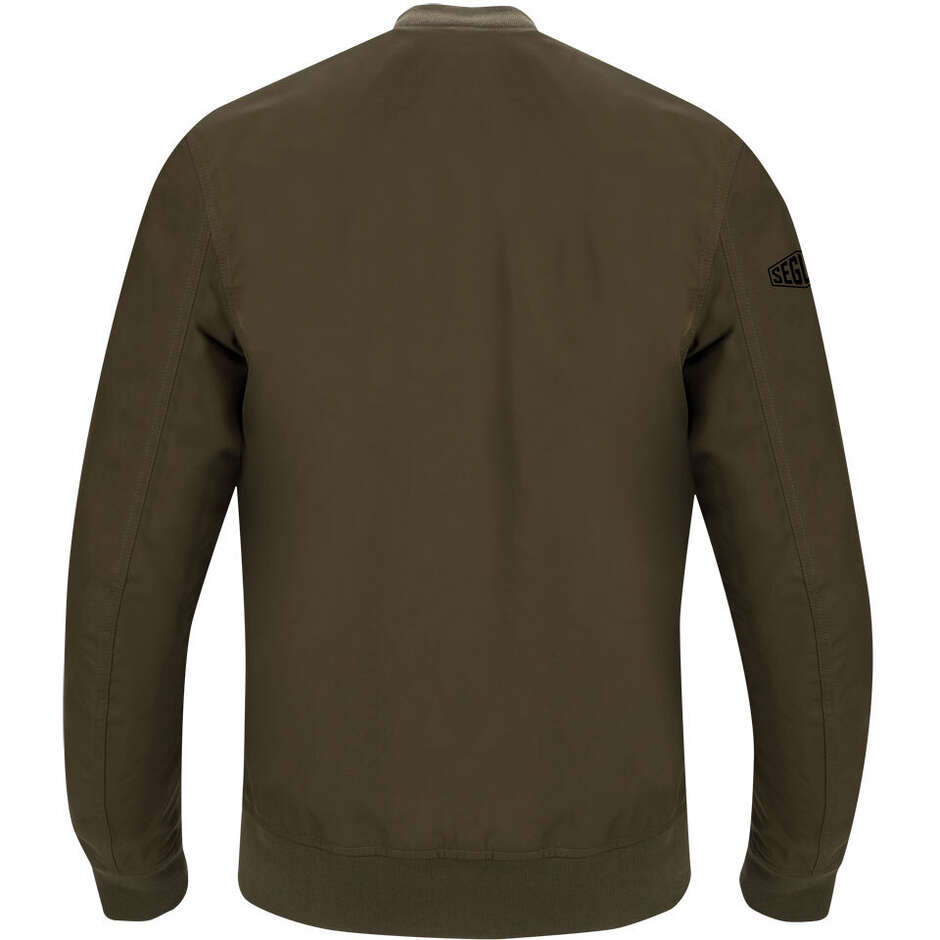 SEGURA VELVET VENTED Motorcycle Jacket Khaki