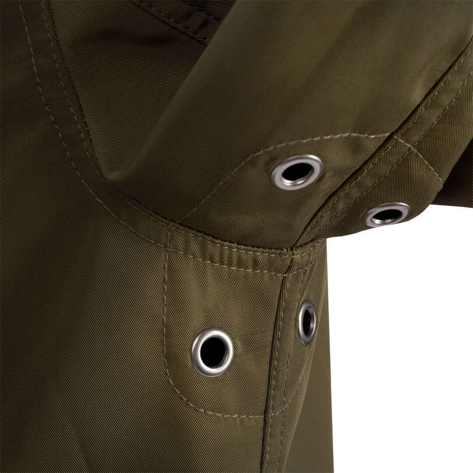 SEGURA VELVET VENTED Motorcycle Jacket Khaki