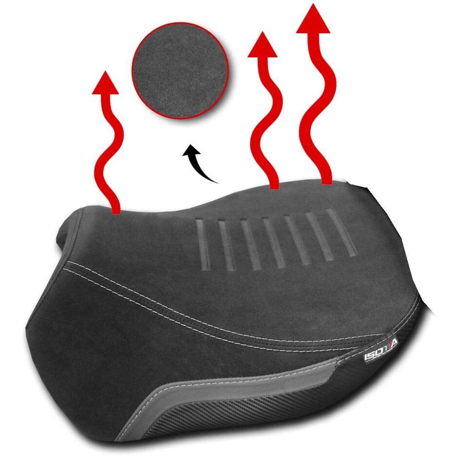 Sella Anteriore Confort Riscaldata Isotta Per DUCATI Multistrada V4 Triplo Nero