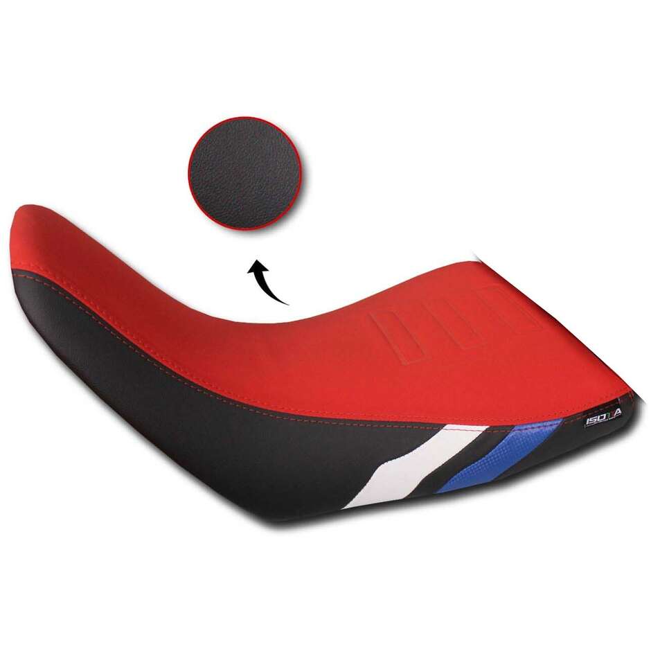 Sella Anteriore Isotta Rialzata COMFORT AFRICA TWIN CRF Dal 2020 Rosso nero Blu Bianco